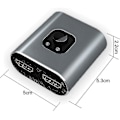 Miniatyrbillede 1 af 5: HDMI Switch 4K HDMI Splitter - Gana Prime Aluminium Bi-direktionel HDMI Switch 1 Ind 2 Ud (enkelt skærm) Eller 2 Input 1 Output, Understøtter 4K [Db] 1PC