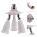 Miniatyrbillede 5 af 5: 3/5 i 1 E26 E27 Standard Medium Skrue LED Lysstik Splitter Adapter Lampe db 3