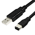 Miniatyrbillede 3 af 5: For JUNSUNMAY 1.8m Firewire IEEE 1394 6 Pin Han til USB 2.0 Han Adapter Konverter Kabel [db]
