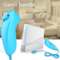 Miniatyrbillede 2 af 5: Mini bærbar bue-design venstre gamepad håndtag controller til Wii/wii U spillekonsol Jikaix Blue