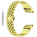Miniatyrbillede 1 af 5: Urrem i rustfrit stål med 5 perler til Garmin Fenix 7S/6S/5S, udskiftningsarmbånd med værktøj [DB] Multicolor Style F