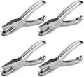 Enhålsstans, metall 3 mm, rundhålsstans 6 mm, kontor, skola, efterbehandling av papper (silver)