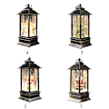 Miniatyrbillede 3 af 5: Julekuglelanterne med Batteridrevet LED-lys, Vand og Glimmer, Julemand, Snemand, Hængende Natlampe, Julepynt til Hjemmet [DB] 3