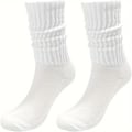 Miniatyrbillede 4 af 5: 1/3 Par Pige Langt Efterår Og Vinter Strømper Strikket Strømper{db} 1 Pair Black
