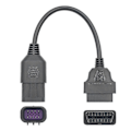Miniatyrbild 3 av 5: 8-stifts till 16-stifts OBD2-kabeladapter för RZR / / General / Sportsman / / Diagnostisk adapter p20241126921 db Black