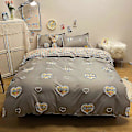 Miniatyrbild 1 av 2: 3/4-delars Set Kawaii Snoopy Cartoon Bomulls Quiltöverdrag Lakans Kuddfodral Anime Bekväm Mjuk Hushållsbäddvara Presenter [DB] 3piece set 150x200cm baogeaixin