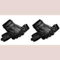 Miniatyrbillede 1 af 5: 1 Par/2 Par PU Læder Handsker, Efterår Vinter Varme Touch Screen Fuld Finger Sorte Handsker, Ideelt Valg Til Gaver db Black 2 Pairs