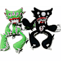 Miniatyrbild 1 av 2: Killy Willy Plysch Poppy Playtime Leksak Huggy Wuggy Gosedjur Mjuk Leksak [DB] Green