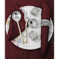 Miniatyrbild 5 av 5: Handgjorda Silver Runda Mesh Servettringar Hållare För Matbord Fester Vardag, Set Om 12 (silver, 12) db
