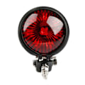 Pikkukuva 1 / 5: Takavalo, erittäin kirkas, pieni pyöreä retro moottoripyörän LED-jarruvalo, suuntavilkku g202412315 [db] Black - Red