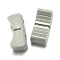 Miniatyrbillede 2 af 5: 20 stk. 24 mm x 11 mm x 10 mm Konsol Mixer Slider Fader Knapper Udskiftning til Potentiometer Grå Knap Sort db