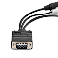 Miniatyrbilde 4 av 5: DB VGA til S-Video 3 RCA Kompositt AV TV Ut Adapter Konverter Kabel for PC Laptop A