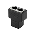 Pikkukuva 3 / 5: RJ45-jakaja-adapteri 1-2-tieinen, kaksi naarasliitäntää, CAT5/6/7 LAN Ethernet-kaapeli Az FK [DB]
