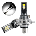 Miniatyrbilde 3 av 5: H4/9003 LED-frontlykter - LED H4-frontlykter - H4-billyspærer - Lyse LED-billyspærer - H4 LED-frontlykter