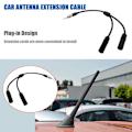 Pikkukuva 3 / 5: 50cm auton antennin jatkokaapeli uros naaras auto am fm radio adapterikaapeli [db]