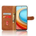 Miniatyrbilde 2 av 5: For ZTE Blade A75 5G Lærveske Hudfølelse Anti-Fall Lommebok Flip Telefondeksel - Grønn [DB] Multicolor Brown