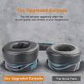 Miniatyrbilde 5 av 5: Reservehodetelefoner Øreputer For Skullcandy Hesh 3/anc/evo & Crusher Wireless/anc/evo/360 & Venue Anc Over-ear {DB Protein Leather-Black