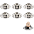 Miniatyrbild 1 av 5: Universell äggkopp i rostfritt stål, stapelbar äggkopp köksredskap (set om 7)