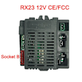 Miniatyrbild 1 av 5: Wellye Elektrisk leksaksbil för barn Bluetooth fjärrkontroll, Controller med mjuk startfunktion 2.4g Bluetooth-sändare [DB] RX23 B FCC