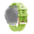 Miniatyrbilde 1 av 4: Rosegullspenne i silikon med spenne for Garmin Fenix 6s Pro db Green