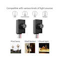 Miniatyrbillede 5 af 5: Skumring til daggry sensor 2 pakker, fotocelle lyssensor til udendørsbelysning, 120-277v fotoelektrisk Sw [DB] black