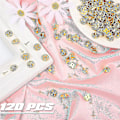 Miniatyrbillede 4 af 4: 120 Par Butterfly Clutch Tie Tacks Nålbag Compatible med 8mm Lange Blanke Pins til Håndværk (sølv) Db Gold