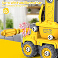 Miniatyrbild 4 av 5: DIY 5-i-1 Kombinationsbyggfordon, Leksaker för 5-åringar, Utbildande Transformerbar Robot Jul- och Födelsedagspresenter för Barn db 5 in 1 Transformers Toys