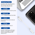 Pikkukuva 3 / 3: USB C - 3,5 mm:n kuulokeliitäntäsovitin, Type-C-kuulokkeet, USB C - Aux-sovitin