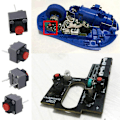 Miniatyrbild 2 av 5: 5 ST Kailh Tyst Knapp 6x6x7.3mm Fyrkantig Tyst Mikroswitch Taktil Knapp [Db] Yellow