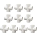 Miniatyrbilde 4 av 4: 10 stk. PVC 4-veis kryss for bygging av kraftig drivhusramme møbelkoblinger 20mm-yvan [DB]