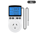 Miniatyrbillede 1 af 5: Digital Termostat, 230V Temperaturregulator Stikkontakt, 13A Timer Switch Stik med Sensor til Reptil Drivhus Hjemmefermentering db AU