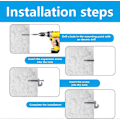 Miniatyrbilde 3 av 5: Wire shelf loop clips - 20 stk hvite nedveggklips for hyller i skap [DB]