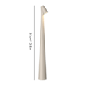 Miniatyrbild 2 av 5: Elegant bordslampa med smal konisk skaft Bärbar och dimbar Led Sculpting Light Dec [DB] White