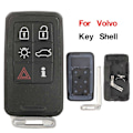 Miniatyrbild 1 av 5: 5/6 Knappar Smart Bilnyckel Skal Fodral Fob För Volvo S60 V60 S80 XC70 XC60 V70 2008-2017 Fjärrkontroll Skydd Tillbehör [DB] 6 Buttons