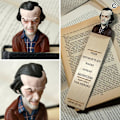 Pikkukuva 1 / 5: Kauhu Kirjanmerkit 3d Piirretty Resin Portrait Kirjanmerkki Suuret Lahjat Kirjojen Ystäville {Db} C