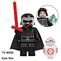 Miniatyrbilde 4 av 5: 8 stk/sett Star Wars-serie Byggeklosser Minifigurer Leker Darth Maul Obi-wan Rey Montering Actionfigurer Leker Barn Fans Samleobjekt Gave [DB]