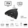Miniatyrbilde 4 av 4: Ny 3 Port HDMI Splitter 1080P/4K HD TV Adapter Kabel 3 INN 1 Ut NY [db] A