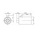 Miniatyrbild 4 av 5: Låskärna för varuautomat, skåplås, cylinderlås med stift, ersättning [DB]
