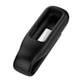 Miniatyrbilde 3 av 5: Metallklips Silika Etui for Fitbit- Luxe Smart Anti-tapt Skallspenne [db] Black