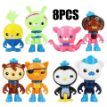 Miniatyrbild 2 av 5: 8 st The Octonauts figurer Octo Crew Pack Playset Actionfigur Dockleksak Present Db