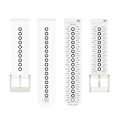 Miniatyrbillede 2 af 5: Til Suunto 9 Peak Universal Farverig Hul Silikon Urrem DB White Black