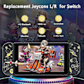 Miniatyrbild 2 av 5: Handkontroll för Nintendo Switch, Ersättning för Switch-kontroller med Dubbel Vibration/Väckning/Skärmdump [Db]
