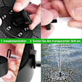 Miniatyrbillede 4 af 5: 3W Solar Springvand Med LED 7 Effekter 2000Mah Batteri Solar Dam Pumpe Solarpumpe Vandspil Springvand Fontæne Pumpe Til Dam Fiskedam [DB]