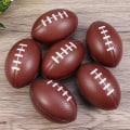 Miniatyrbild 2 av 4: Fotboll Stressboll Pu Skum Rugbyboll Återhämtar sig långsamt Fotboll Super Bowl Festdekorationer 6 st db
