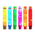 Pikkukuva 1 / 5: 2023 Uusi, 6 kpl Fidget Pop Tube -leluja Aikuisille Venytä Putki Aistihavaintolelu Led Valo Ylös Lapsille Db Multicolor 6pcs