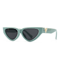 Pikkukuva 1 / 5: Vintage Cat Eye Aurinkolasit Naiset 2023 Muoti Ylelliset V-merkkiset Designer Aurinkolasit Naisille Silmälasit Uv400 Gafas De Sol Mujer [db] blue gray As shown