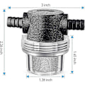 Pikkukuva 4 / 5: Vesipumpun siivilä, 3/8 tuuman letkuliitinlinjassa oleva siivilä kierrettävä putkiruiskun suodatin vesipumpulle 12v Dc 80psi asuntovaunuun [db]