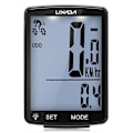 Miniatyrbillede 1 af 5: Trådløs cykelcomputer Multifunktionel LCD-skærm Cykelcomputer Mountainbike Speedometer Odometer IPX6 Vandafvisende Cykling [DB] Black Shell White Backlight