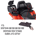 Miniatyrbilde 4 av 5: 4x fleksibel myk svart gummifeste for kjøleboks, båtluke, lasteboks for Sportsman 70819 [DB] Black