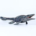 Miniatyrbillede 3 af 5: Stor Mosasaurus Legetøj, Realistisk Dybhavs Monster Plastdyr Model Db Gray 38*11*6.8cm